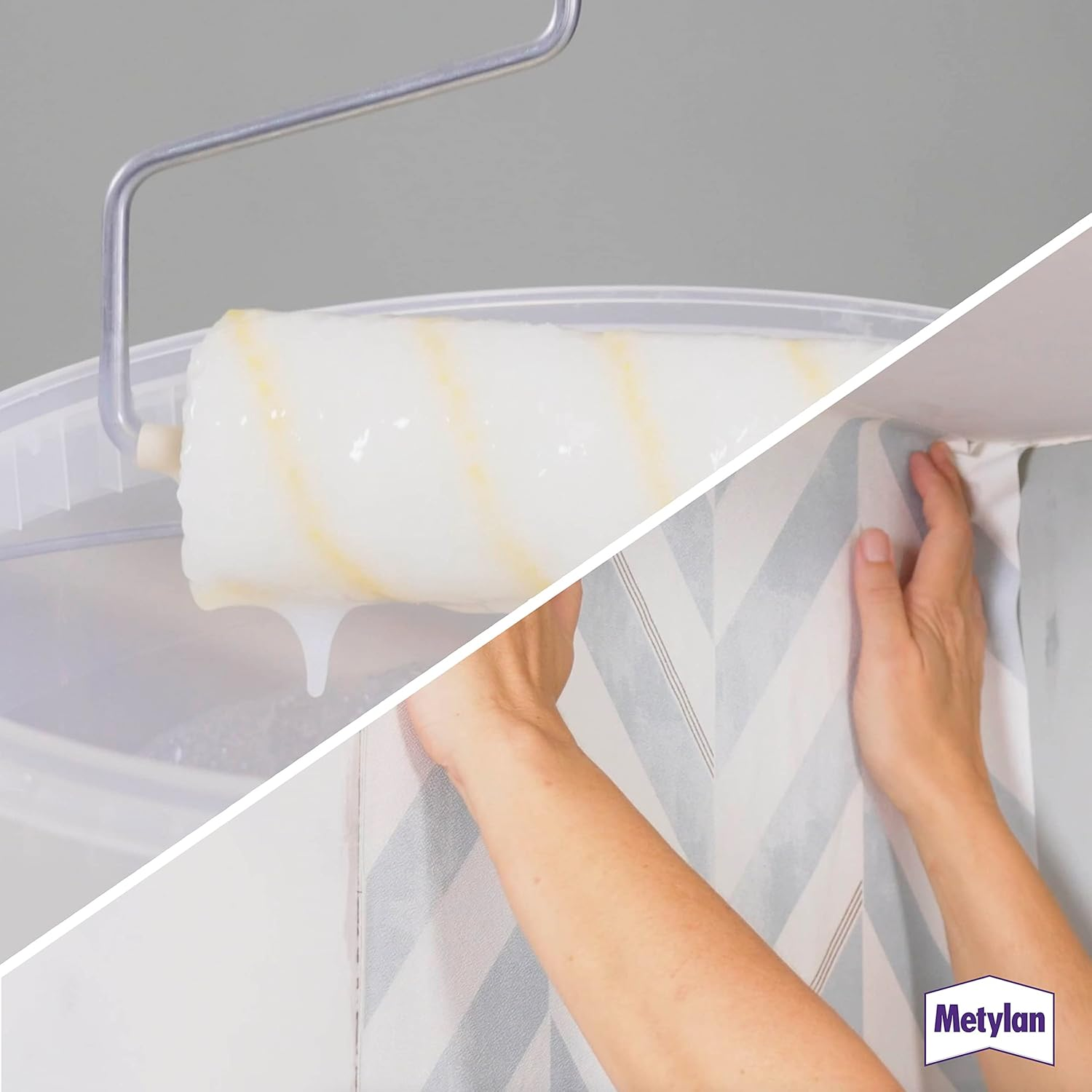 Metylan Non-Woven Ready Paste Concentrate, Wallpaper Paste for Non-Woven Wallpaper, Strong & Quick Mixable Paste for Immediate Use, 1 X 500 G image number 6