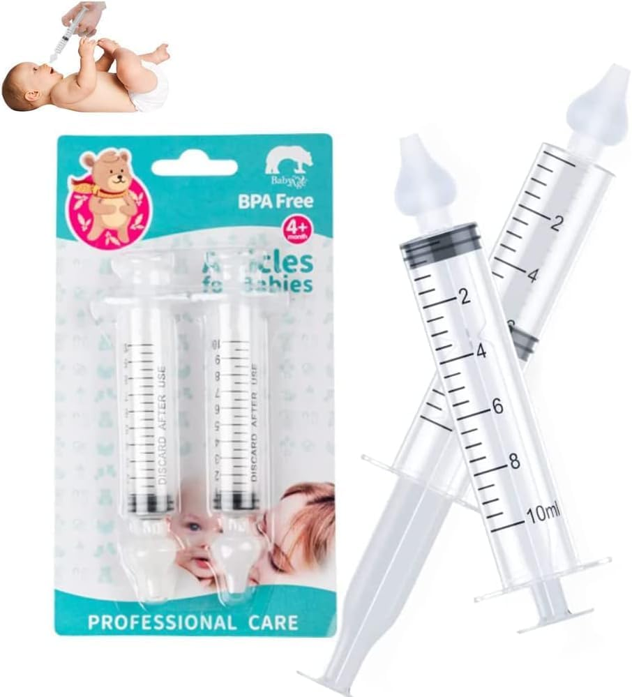 Nasal Aspirator, Baby Nasal Syringe, Portable Baby Nose 10ML Saline Nasal Spray, Safe and Comfortable Nasal Douche, Quick Rinse Portable Nose Cleaner image number 1