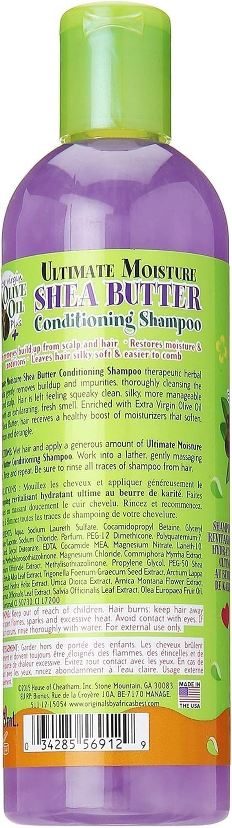 Africa'S Best Kids Organics | Set of 3 | Ultimate Moisture Care Shampoo with Shea Butter | 2-In-1 Nourishing Detangling Spray | Detangling and Moisturising Hair Lotion image number 4