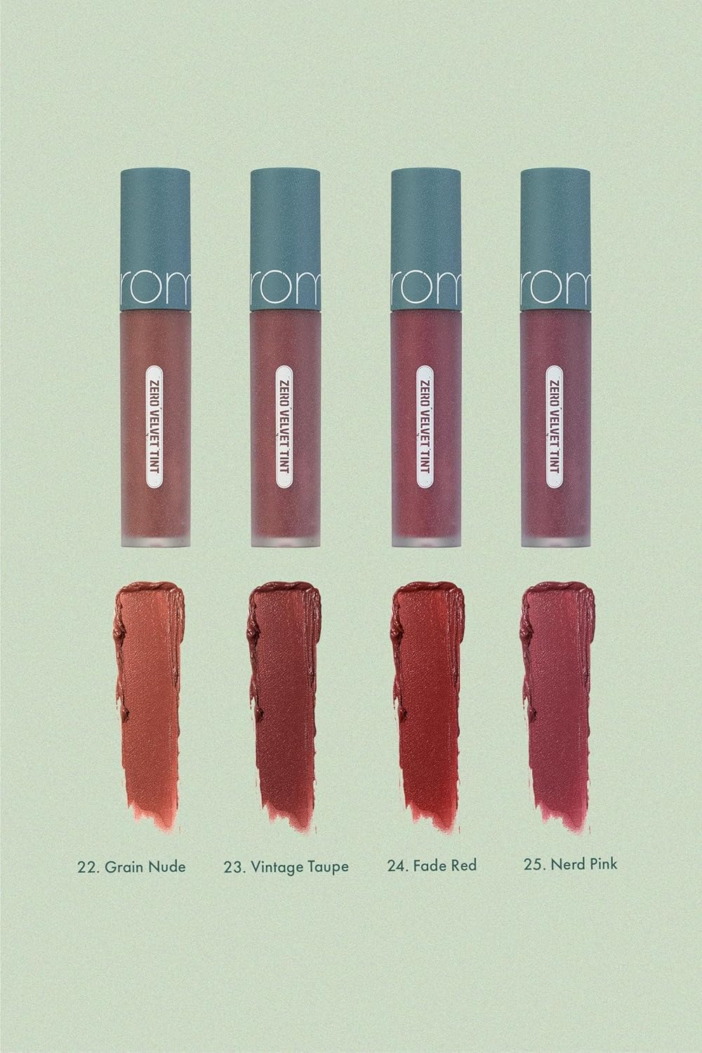 Rom&Nd Zero Velvet Tint Vintage Filter Series Lipstick, 22 Grain Nude image number 3