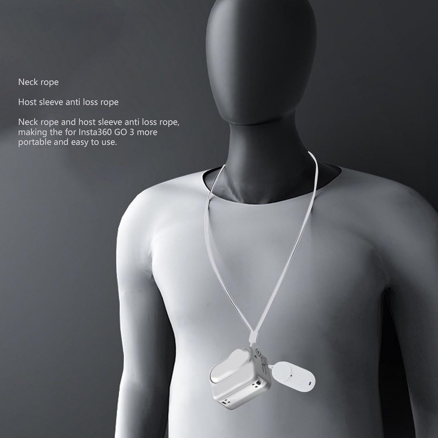 Rubber Sleeve Case, Silicone Protective Case for Insta360 Go 3, Full Coverage Rubber Sleeve & Lens Cover Cap, Rubber Sleeve Protection Accessories for Insta360 Go 3 Action Camera image number 4