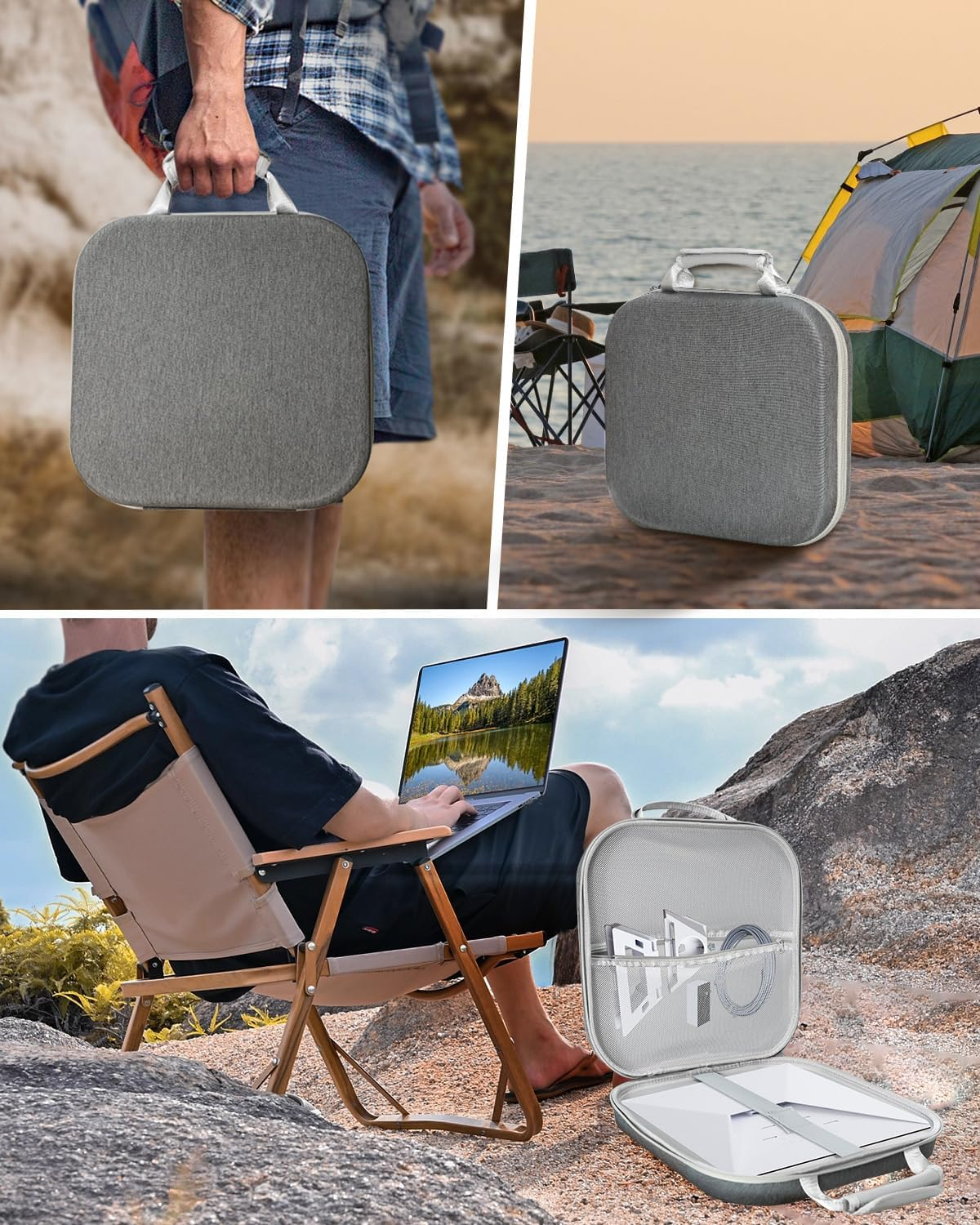 Luxisync Starlink Mini Carry Case &ndash; Outdoor Travel Case for Standard Starlink Mini Accessories, Large Capacity, Semi-Rigid EVA Protection image number 1