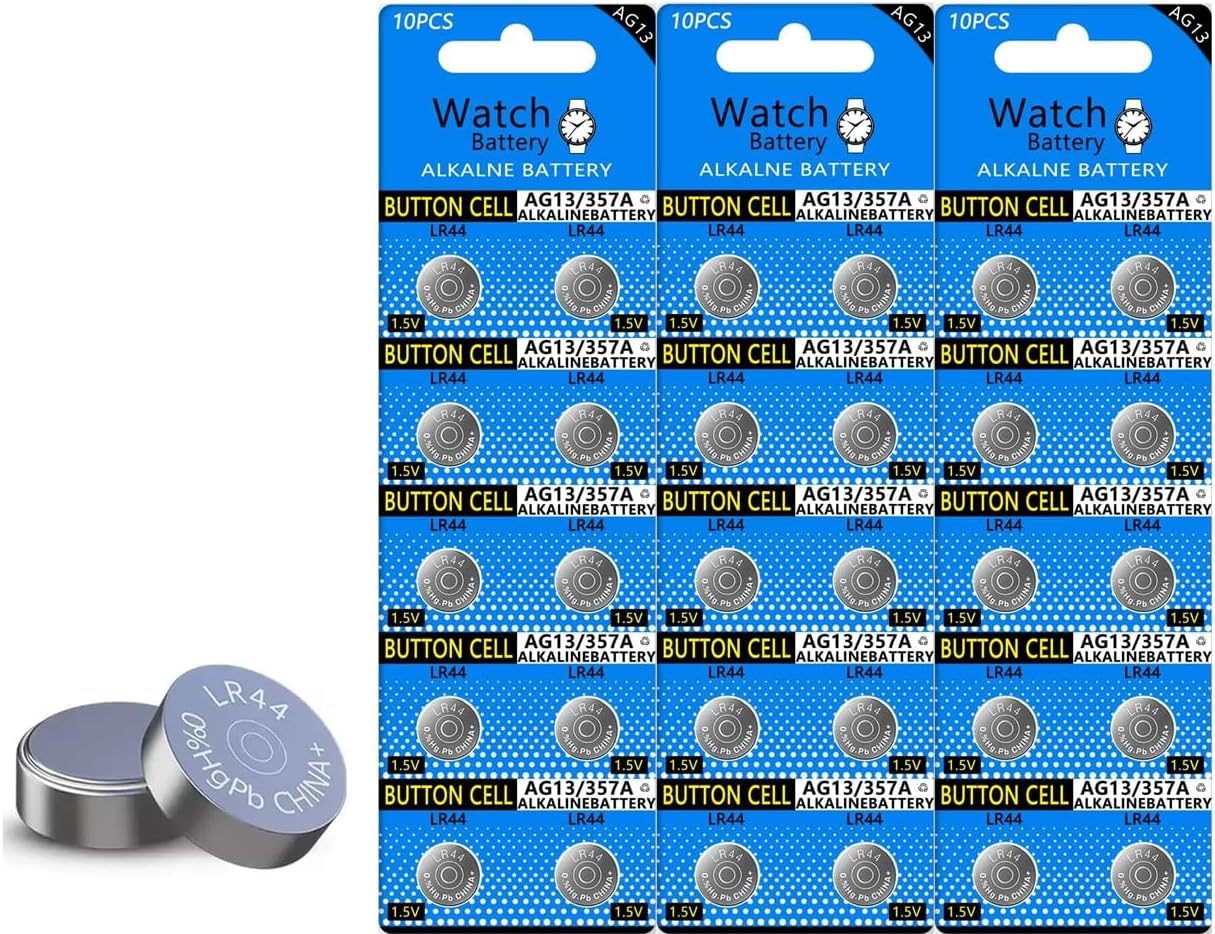 10 Count AG13 Battery LR44 Button Cell Batteries L1154 Battery 1.5V G13 357 303 SR44 LR1154 Button Coin Batteries for Calculator Watch image number 6