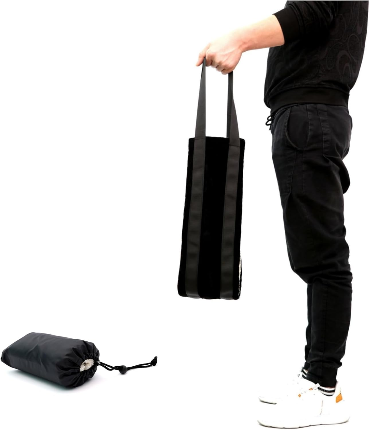 RJDJDLXM30-120 Lbs Dog Sling for Large Dogs Hind Leg Support,Dog Lift Harness for Back Legs,Helps Elderly Pet with Reduced Mobility, for Walking Canine Arthritis Rehabilitation (Black) image number 2