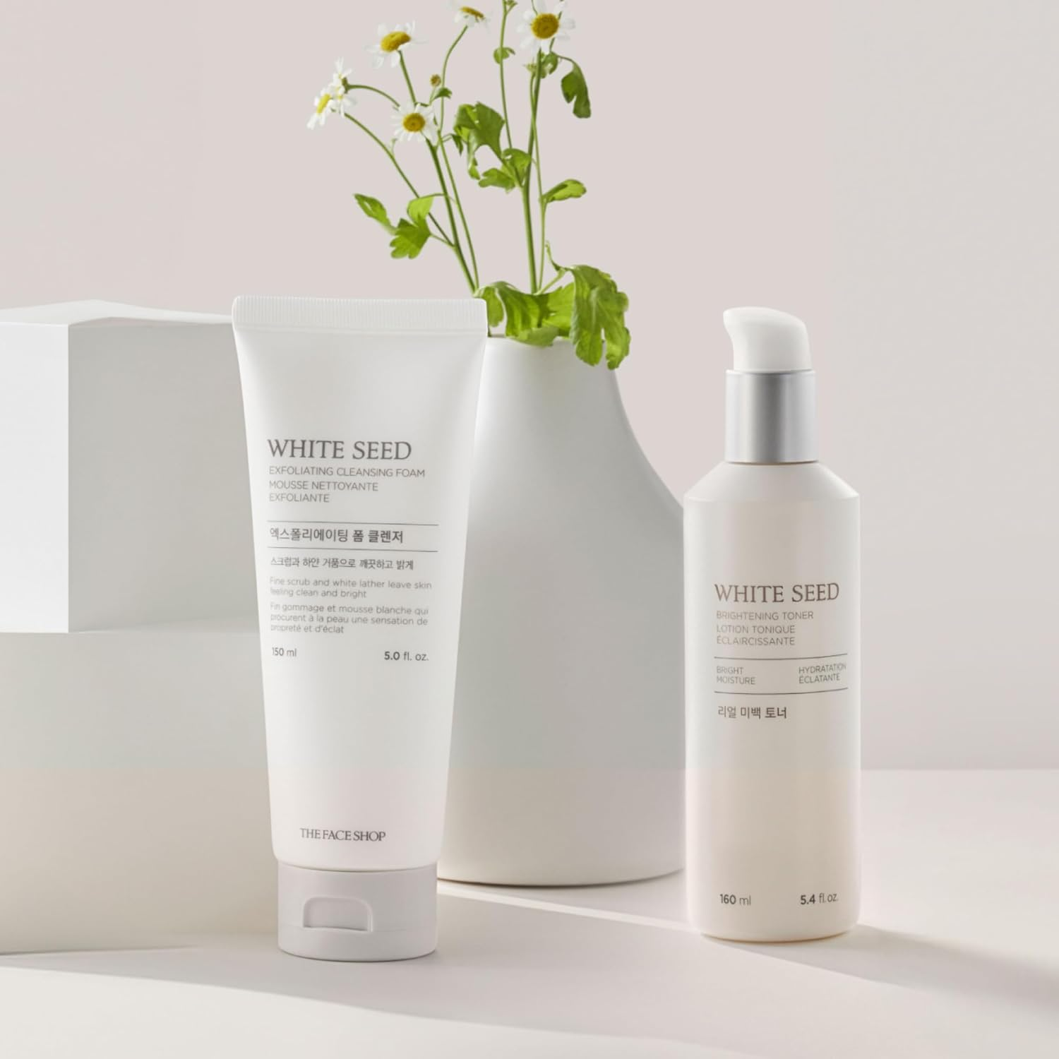 The Face Shop White Seed Exfoliating Cleansing Foam, image number 1