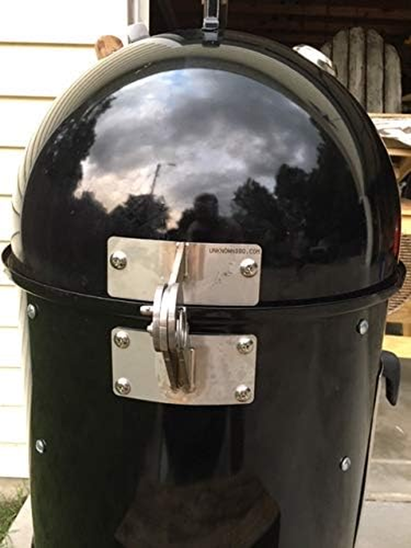 Unknown BBQ Weber Smokey Mountain Lid Hinge Mod Parts Kit Wsm Smokers 18.5 22.5 Unknown BBQ image number 1
