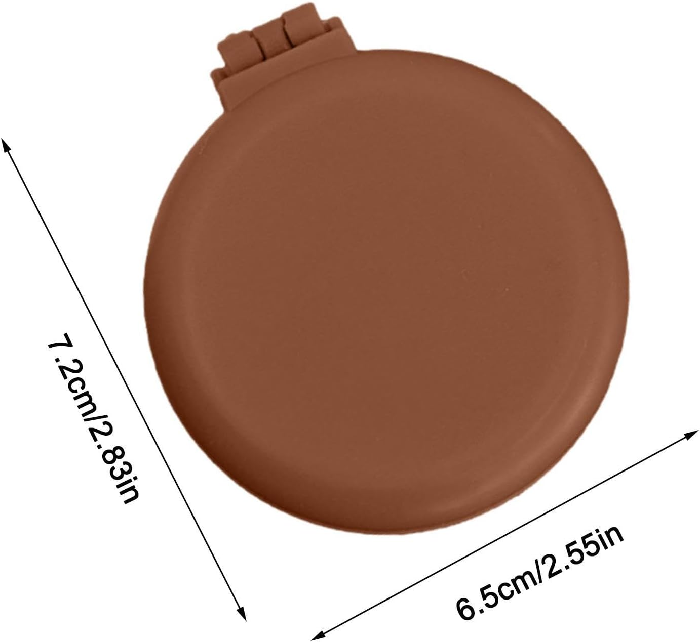 Pocket Hair Brush - Miini Travel Hair Brush, Handy Pocket Hair Brush | Compact Design Small Folding Hair Brush with Miirror, Pocket Hair Comb for Bag - White. image number 2