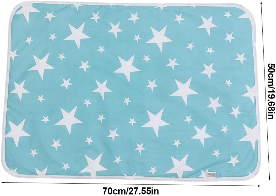 Ultra-Soft Large Washable Baby Changing Pad Mats Baby Cotton Urine Mat Diaper Nappy Bedding Changing Cover Pad Disposable Sanitary Baby Infant Toddler Diaper Liners Covers(Dream Stars) image number 1