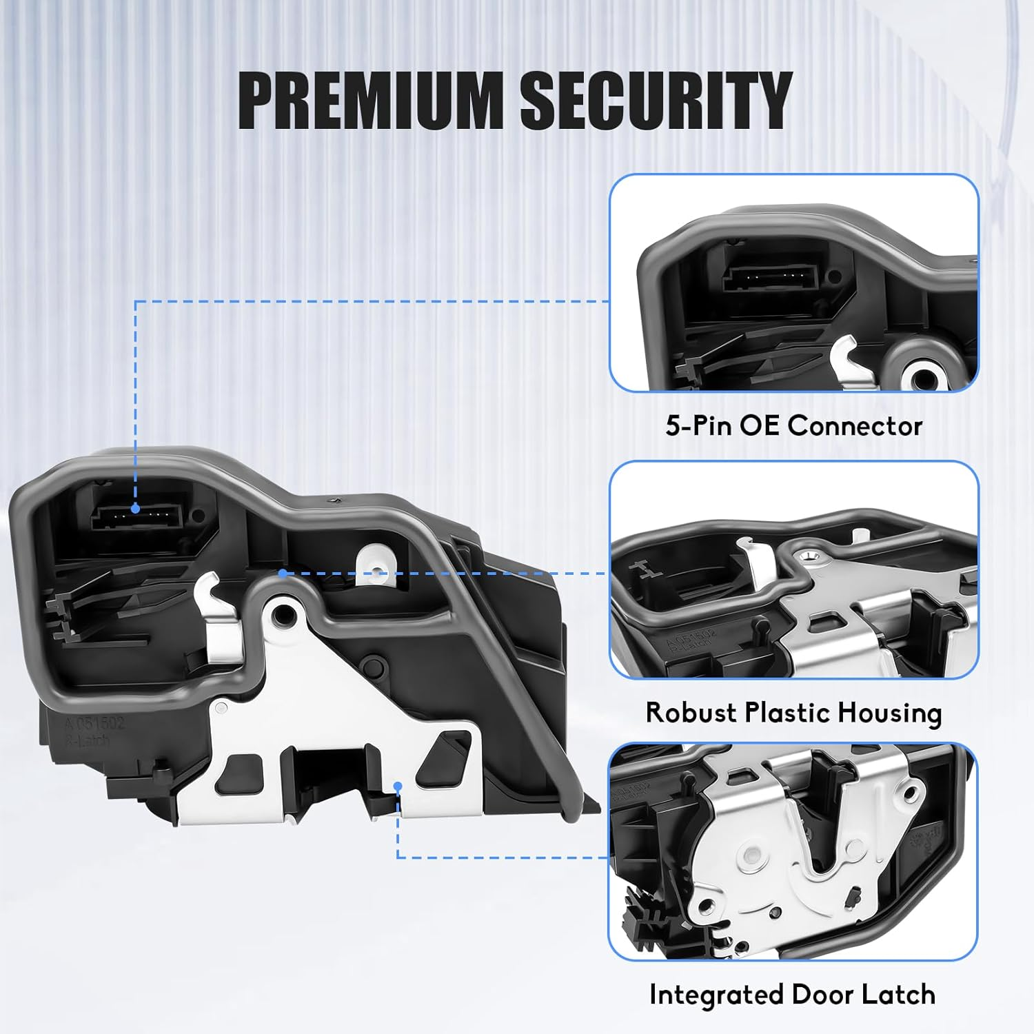 Rear Passenger Side Door Latch Lock Actuator Fit for BMW 118I 120I 125I 128I 130I 135Is 520I 530I 535D 535I 550I 750I 760Li M2 M3 X6 X5 M240I Xdrive M235I M135I & Mini Cooper 51227229460 51227276674
