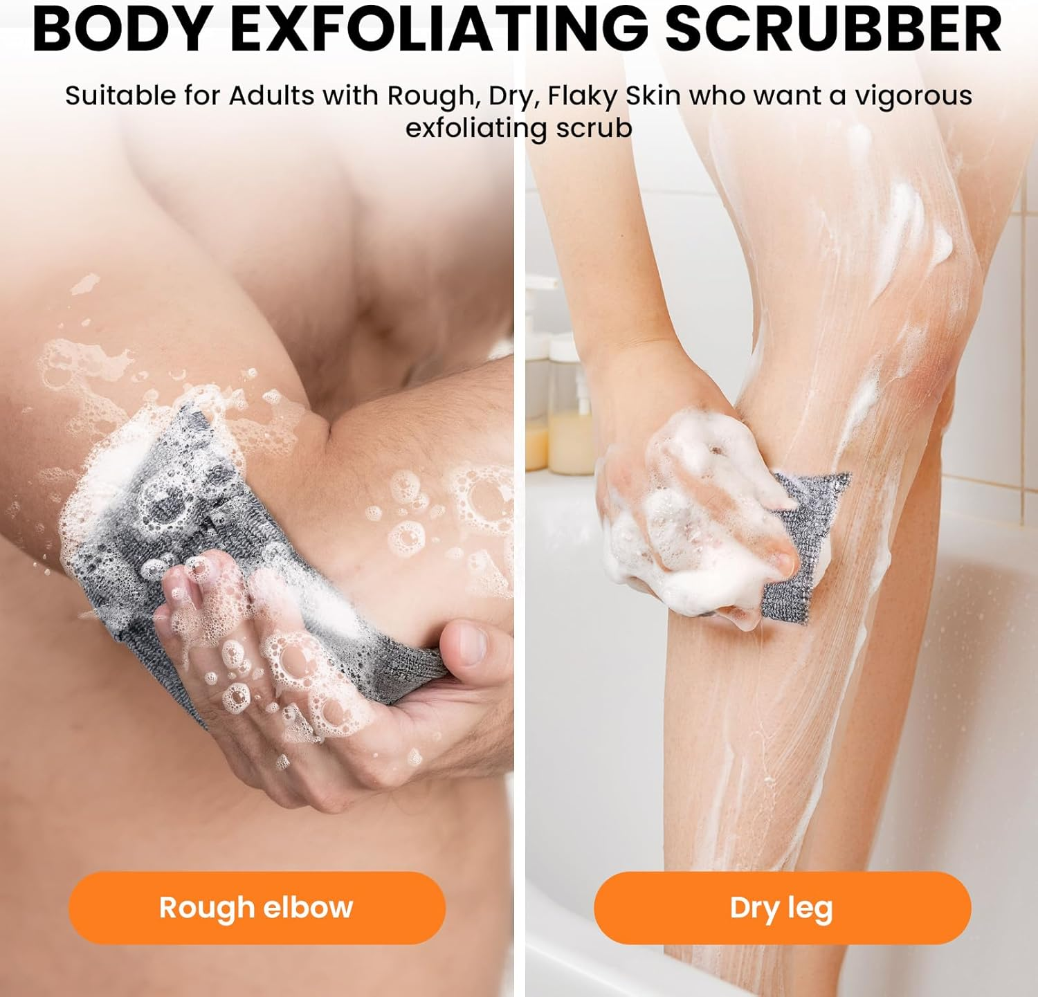 RIYNIBIY Soap Bag, 2PCS Exfoliating Bar Soap Pouch & Soap Saver Bags for Shower, Premium Loofah Family Set for Bath, Gym, Travel with Quick-Dry Mesh &ndash; Perfect Gift image number 2