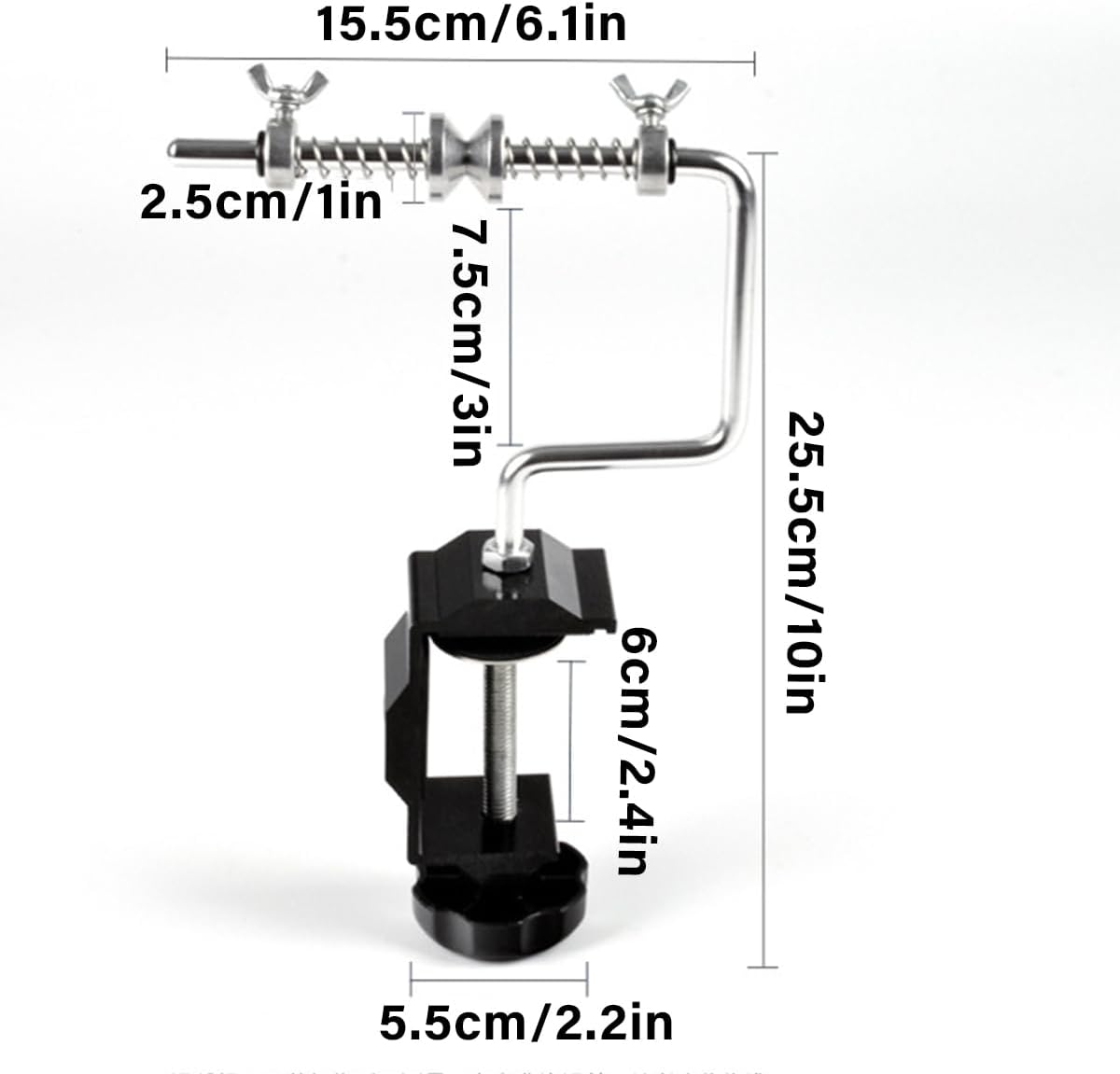 AIMALL Fishing Line Spooler &ndash; Adjustable Wire Winder for Spinning & Baitcasting Reels &ndash; Clamp-On Line Spooling Station with Aluminium Alloy Frame & Spring Tension Control image number 5
