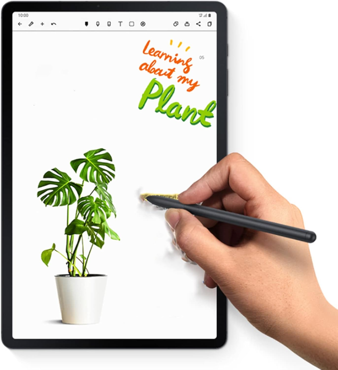 Galaxy Tab S7 FE S Pen Replacement Stylus Pen for Samsung Galaxy Tab S7 FE, Tab S7, SM-T730, SM-T733, SM-T736B Touch Pen (Withoutbluetooth) + Tips/Nibs(Mystic Black)