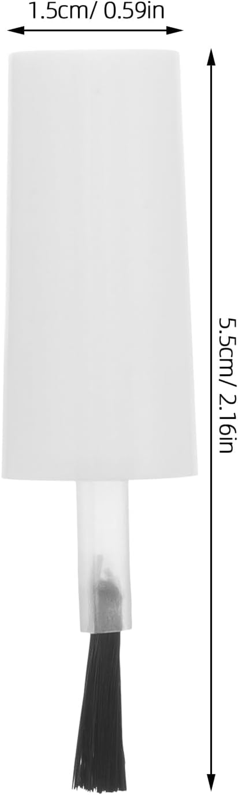 20Pcs Replacement Nail Polish Bottle Caps with Brush, Nail Salon Supplies, Gel Nail Polish Brushes, White Plastic, for Manicure and Pedicure, 10Ml Capacity - Black image number 4