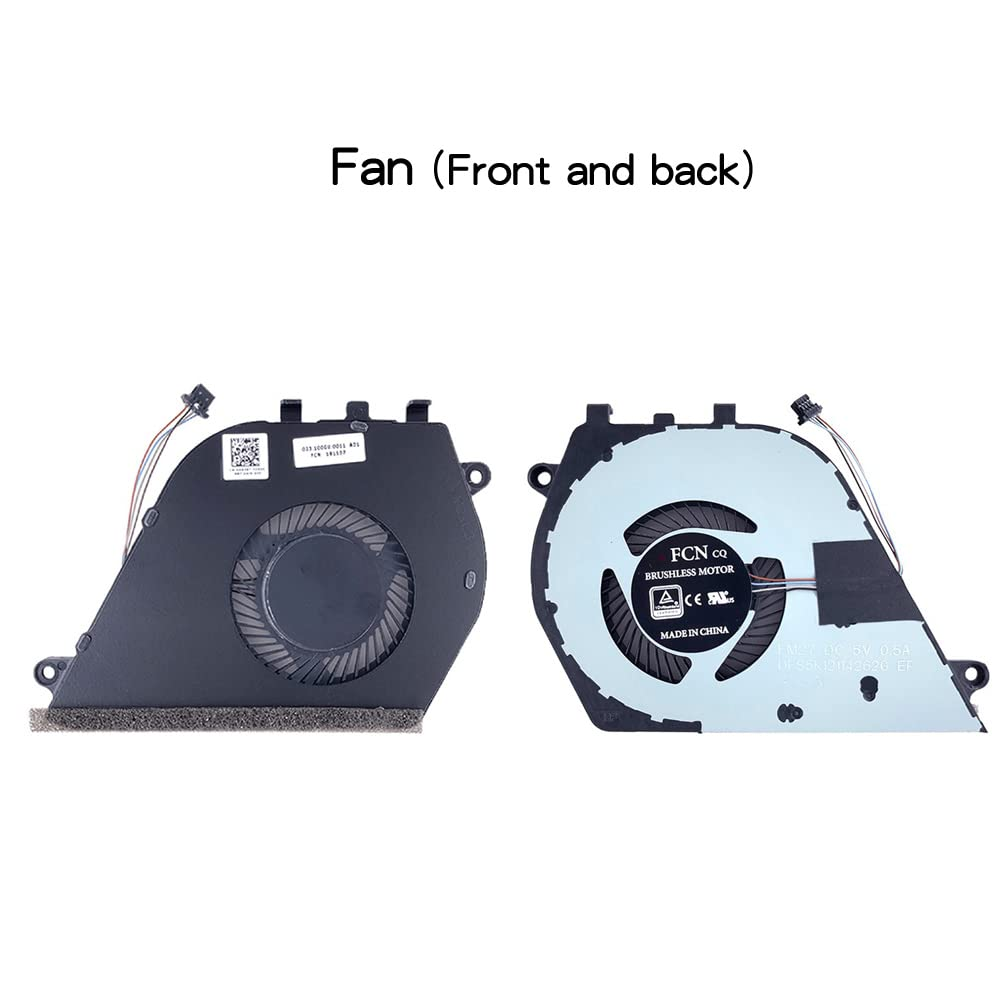 New Replacement Cooling Fans for DELL Inspiron Vostro 5490 5498 5590 5598 Laptop Fan P/N：0M638T 0CKNH2 FM27 FLN3 DFS5K12114262G 5V 0.5A (4-Pin 4-Wire) image number 3