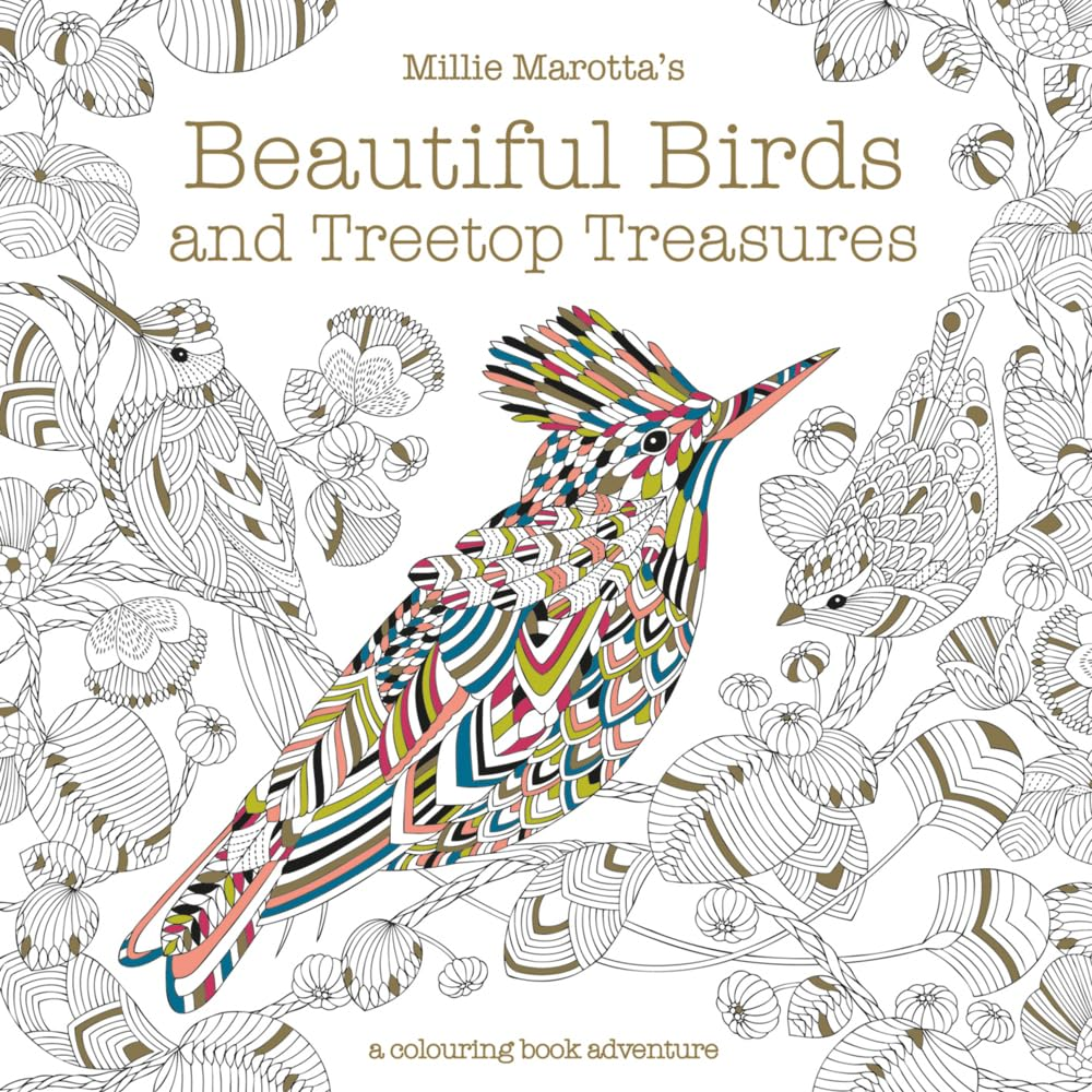 Millie Marotta'S Beautiful Birds and Treetop Treasures: a Colouring Book Adventure: Volume 5 image number 6
