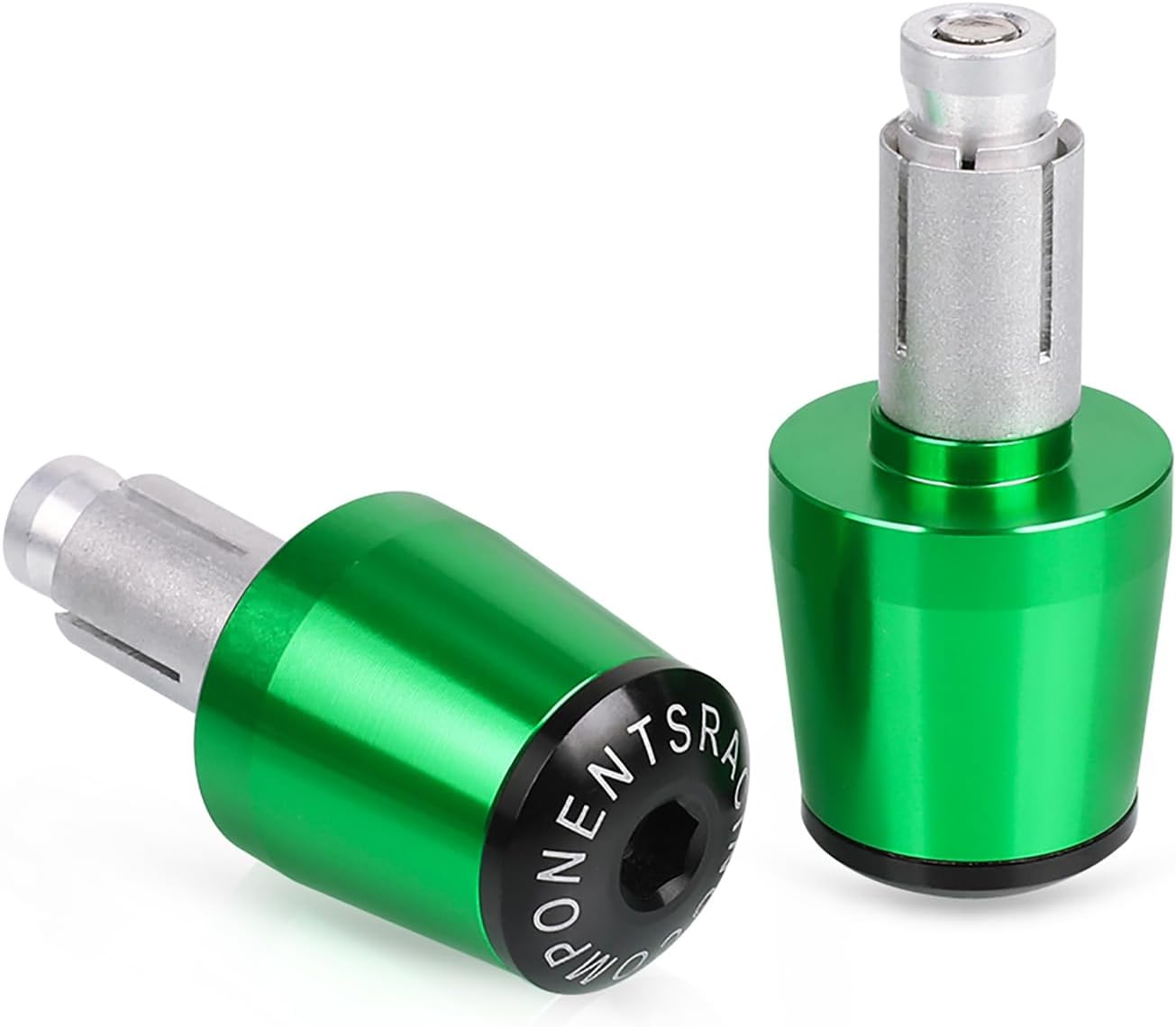 7/8" 22Mm CNC Alu Motorcycle Handlebar Grips Ends Caps Ends Caps Compatible with Ninja 400 650 1000SX ZX6R ZX9R ZX10R ZX12R ZX14R ER6F ER6N Black