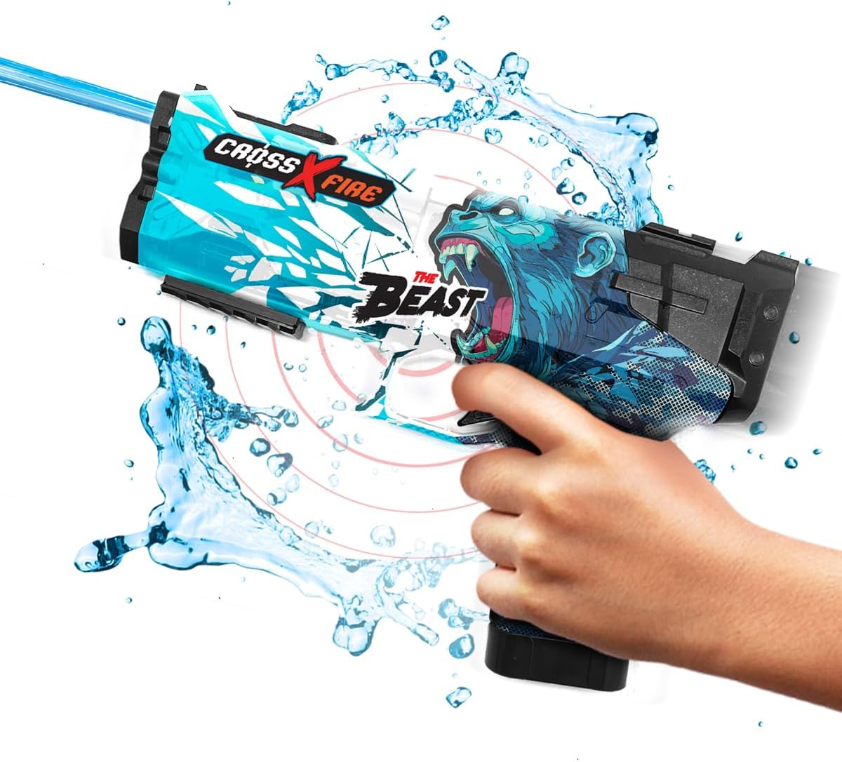 Kazaang Cross Fire Aquaz Watergun - the Beast - Powerful Electric Water Gun Pistol with Built-In Motor and 10M Range - Battery Operated Water Gun Toy with 1200Mah Capacity Battery - Age 8+ image number 6