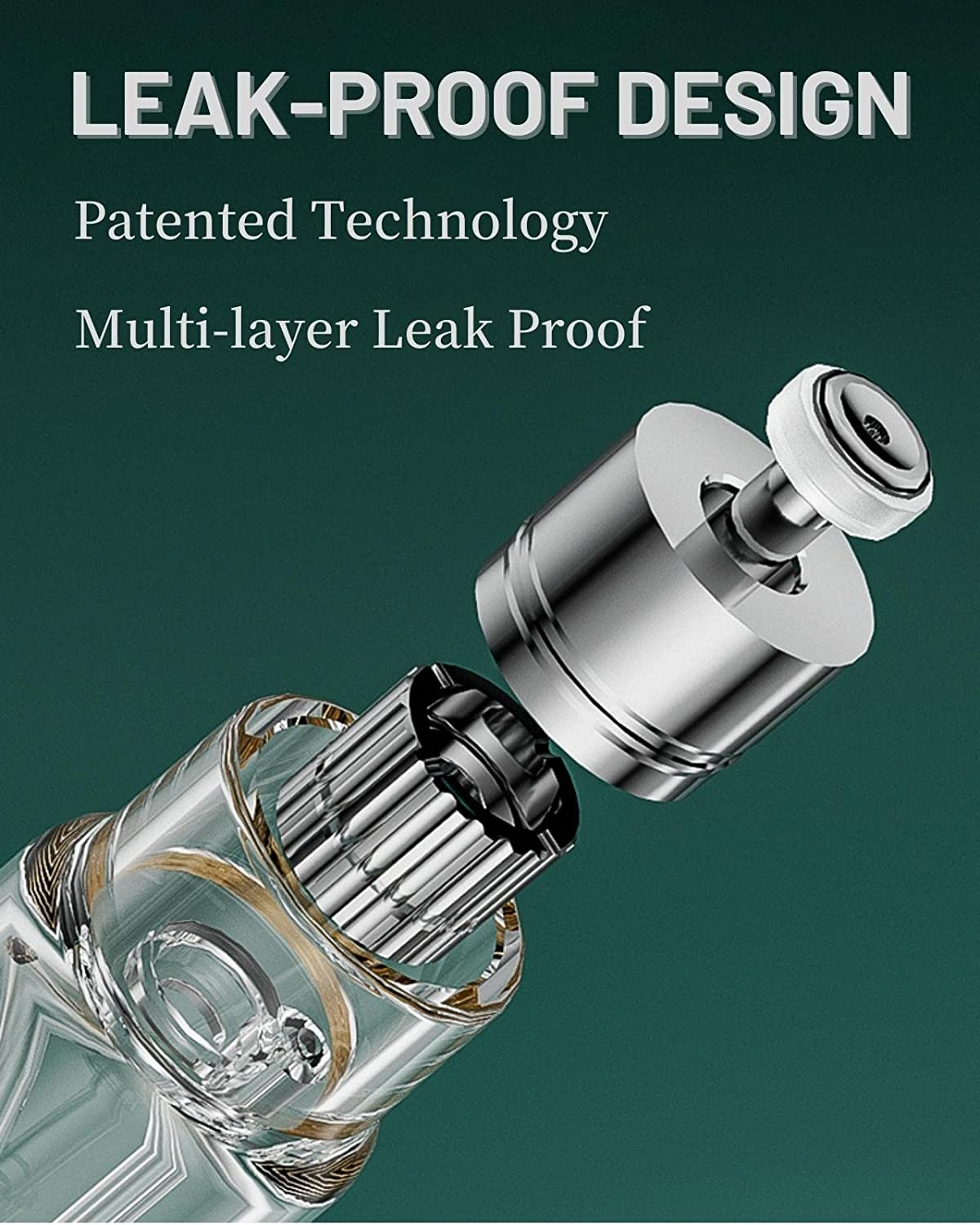 BRARIOS Perfume Atomizer Portable Refillable - 10Ml Travel Spray Bottle Nano Mist Bottom-Filling Mini Atomiser Pocket Size Cologne Dispenser for Women and Men (Silver, 10Ml) image number 5