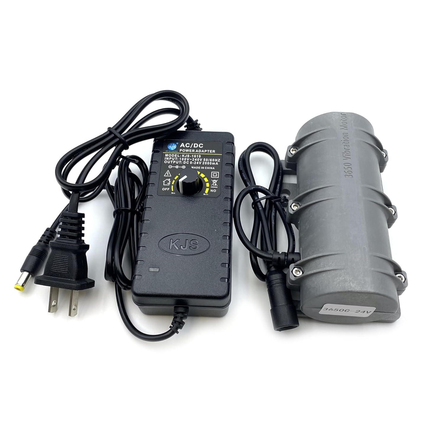 DC 24V Strong Mini Vibration Motor, 3800RPM Adjustable Energy Saving Electric Vibration Motor DIY Portable Massager Vibration Motor Rotary Speed Vibrating Motor for Massage Bed Vibration Chair image number 3