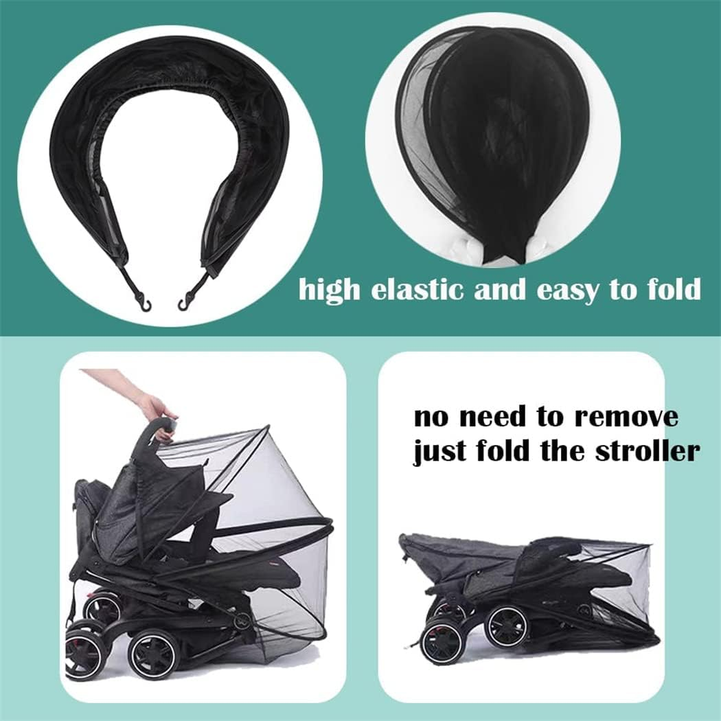 Stroller Bug Net Universal Mosquito Net, Unique Double Zipper Design, Easy to Install and Portable-Fit for Strollers Car Seat Bassinet Cradle image number 1