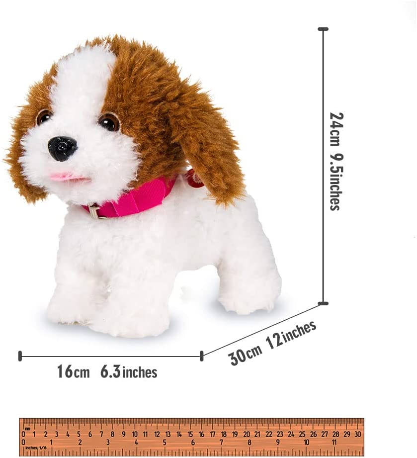 Weofferwhatyouwant Interactive Plush Toy Labradoodle Teddy, Voice Command Recognition with 12 Tricks - Educational Dog That Walks, Barks, Sings and Dances for Ages 2 Plus image number 6