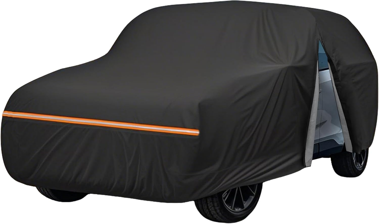 Amooca Car Covers Custom Fit for Mazda MX-5 Miata (1989-2024) Waterproof Sun-Proof All Weather for Automobiles Snow Cover with Door Zipper Cotton Lining