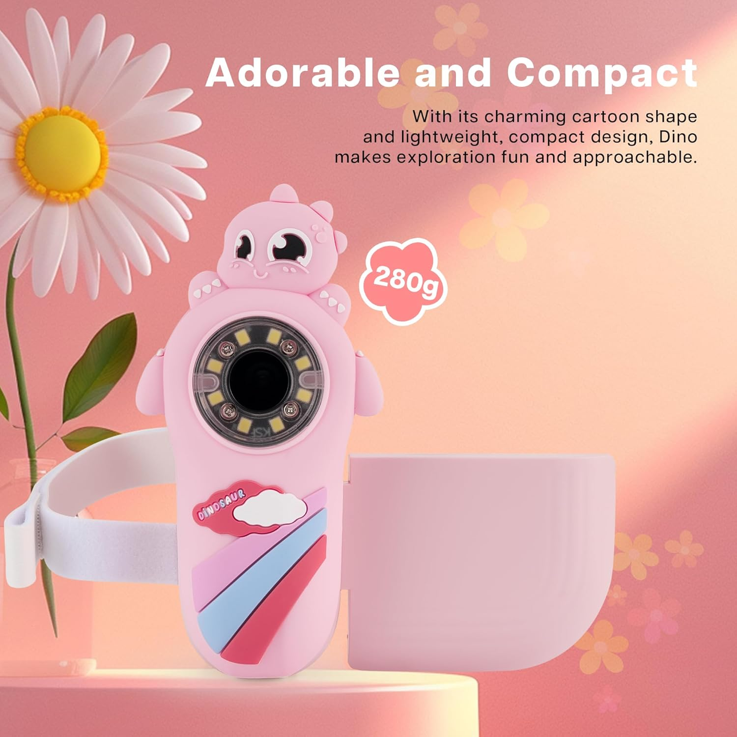 TINYLENS Dino Microscope for Kids, 1000X Portable Microscope Mini Digital Microscope with 2" Screen, Educational Science Kit Xmas/Birthday Gifts, Age 4-6 8-12, 32GB TF Card Included image number 4