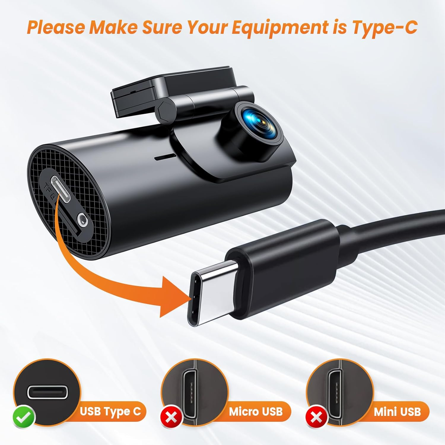 Dash Cam Hardwire Kit, GKU Type C USB Hard Wire Car Camera Charger Cable Kit,12V- 24V Car Dash Camera Charger Power Cord with Battery Drain Protection image number 5