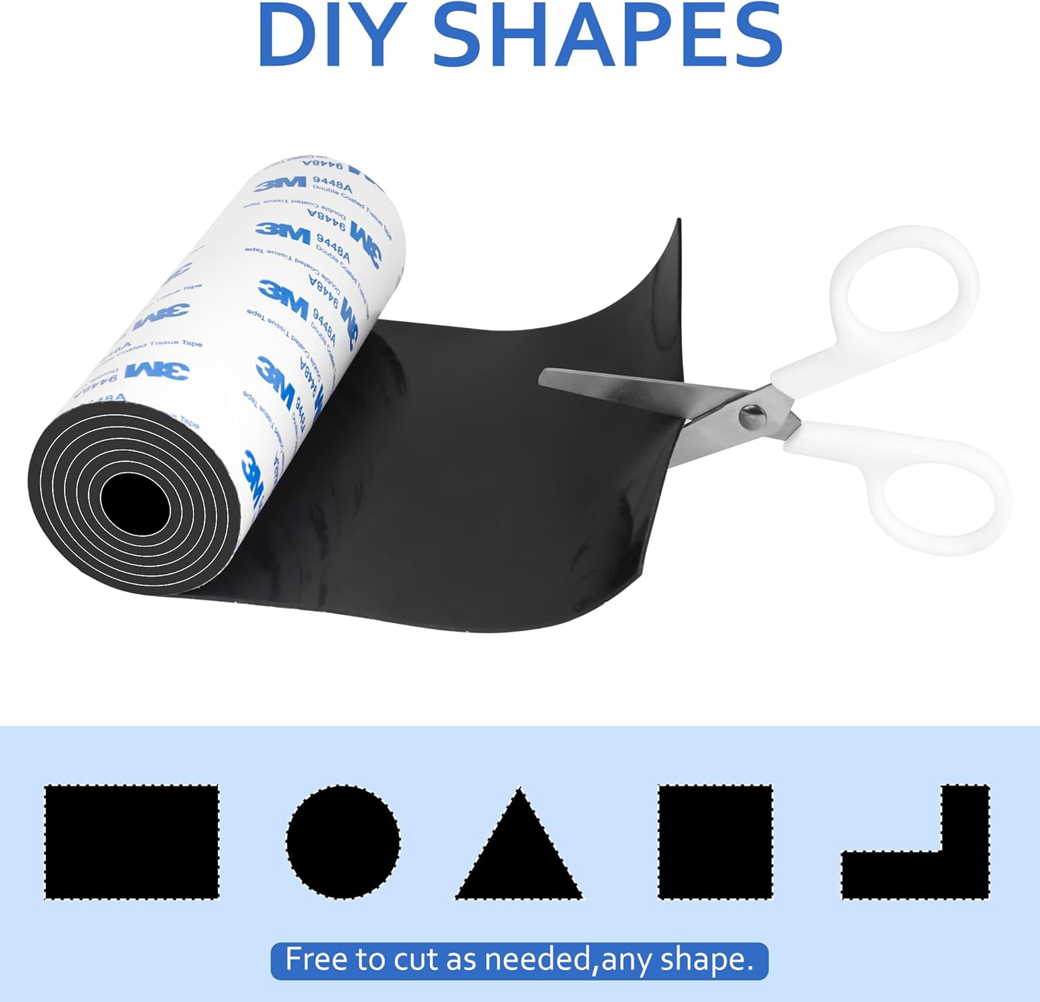 Silicone Furniture Pads, 5" X 40" Non Slip Furniture Pads anti Skid Pads Non Slip Self Adhesive Cuttable Silicone Tape Silicone Strip Roll for Protecting Hardwood Floors Chair Wall Protector - Black image number 4