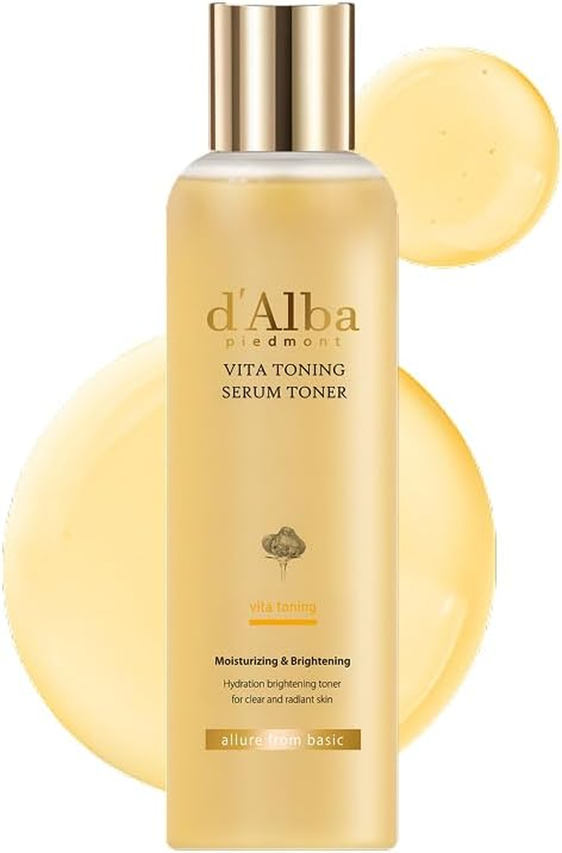 D'Alba White Truffle Vita Toning Serum Toner, Glass Skin with Double Vitamin Skincare, Face Moisturizer, Korean Skin Care (180Ml) image number 5