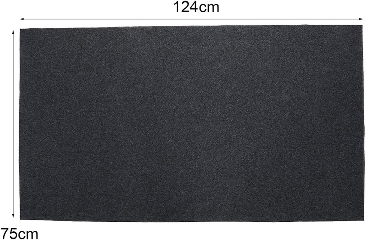 Yosoo BBQ Grill Mat Fireproof Heat Resistant BBQ Gas Grill Splatter Mat Backyard Floor Protective Rug for Outdoor Floor Decks, 48 X 29 Inch image number 1