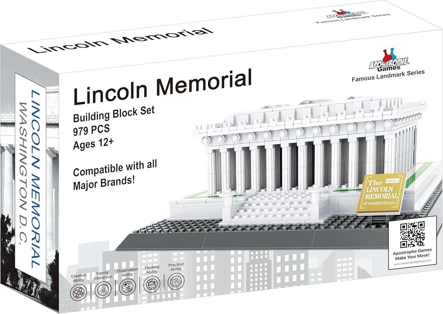 Apostrophe Games Famous Landmark Series (Lincoln Memorial) image number 3