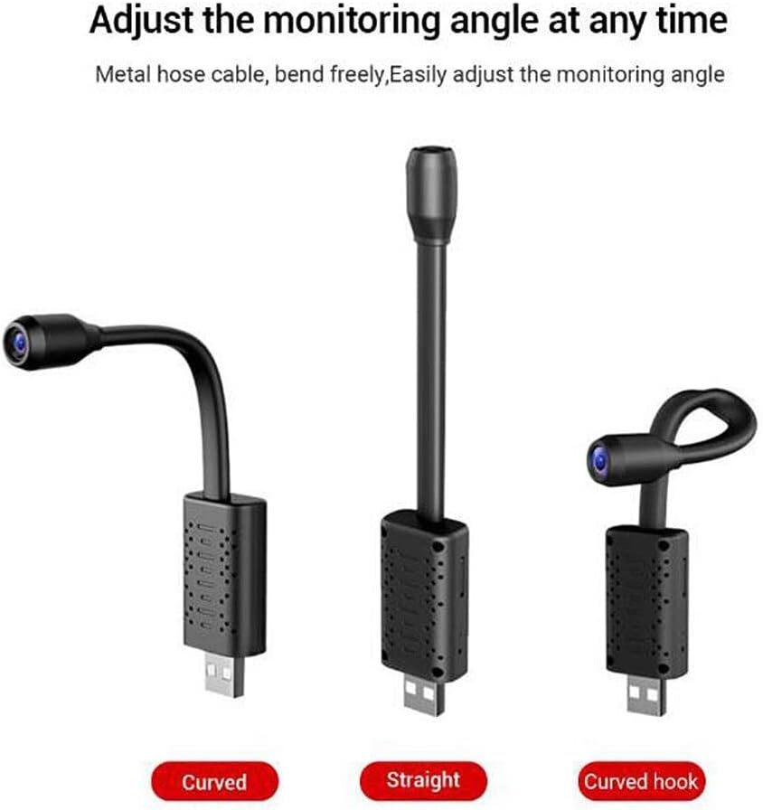 U21 Spy Camera, Mini Hidden Security Cam, Wireless HD Small Surveillance Cameras, Motion Detection Alerts Surveillance Cameras for Indoor/Home image number 4