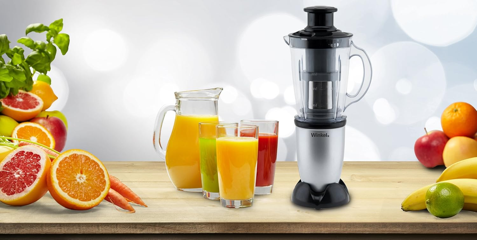 Winkel KBL20 Kitchen Bullet Food Processor / 8 Functions/Stainless Steel Blades