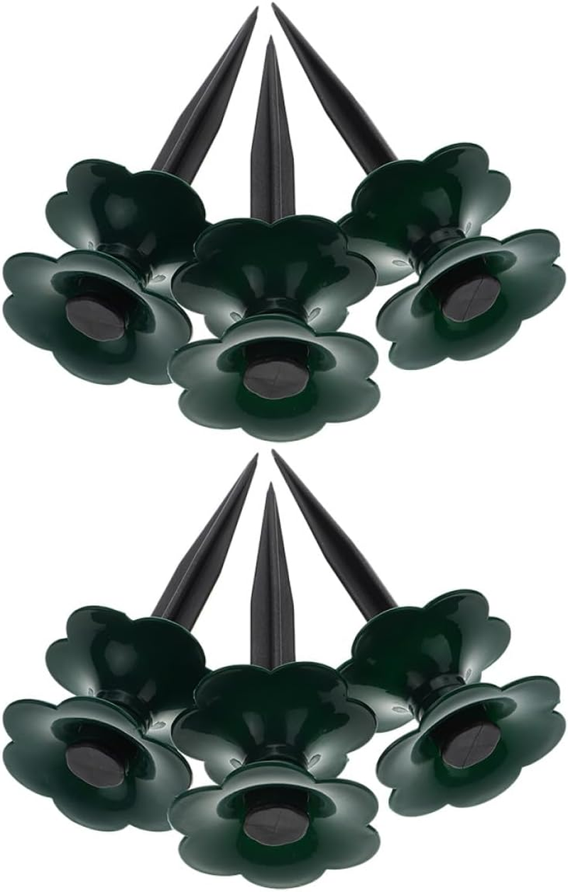 POPETPOP 6Pcs Garden Hose Guide Stakes with Spike Stand, Heavy Duty Water Pipe Holder for Lawn and Flower Bed, Versatile Hose for Outdoor Gardening image number 5