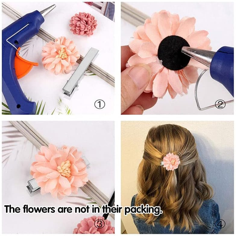 AIMALL 10PCS DIY Hair Clips Blank Alligator Metal Clips, Silver, for Kids & Women, 1.26"/1.61"/1.81"/2.20" Sizes, Perfect for Hair Styling & Craft Projects