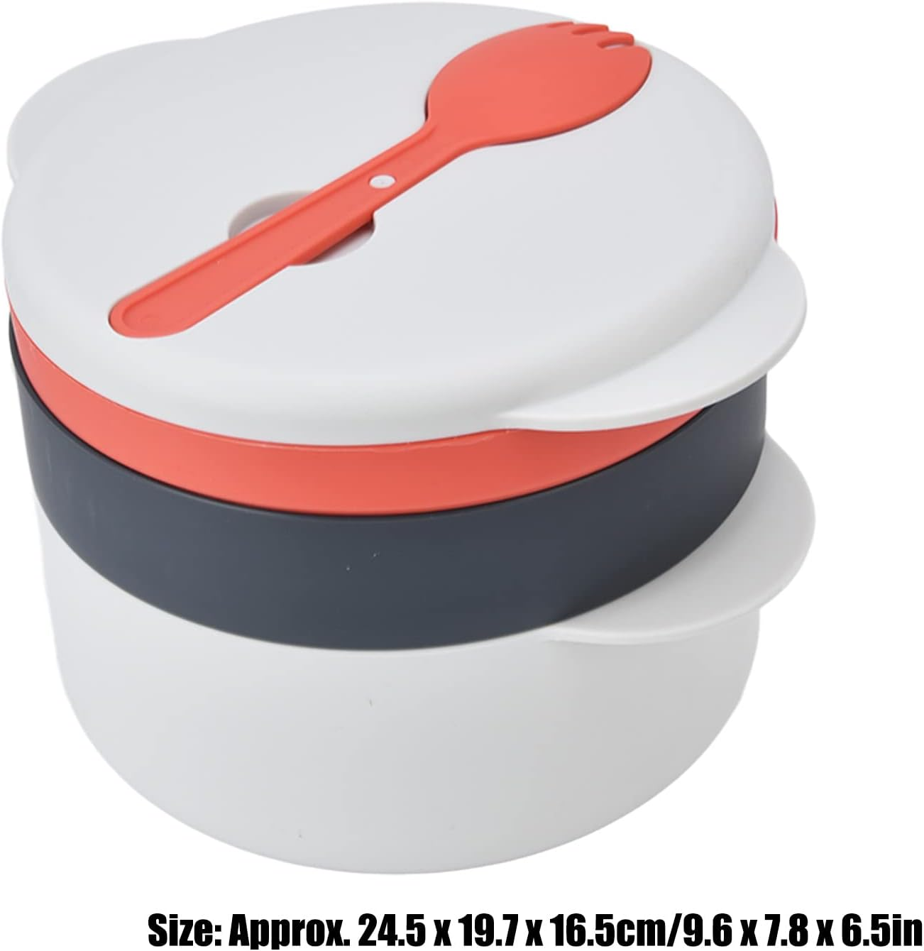 Microwave Steamer Cookware, 2L Multi Layer Stackable Microwave Cooker with Spoon & Lid Multifunctional Steamer Bowl Basket Food Container Microwave Steaming Container with Handle image number 5