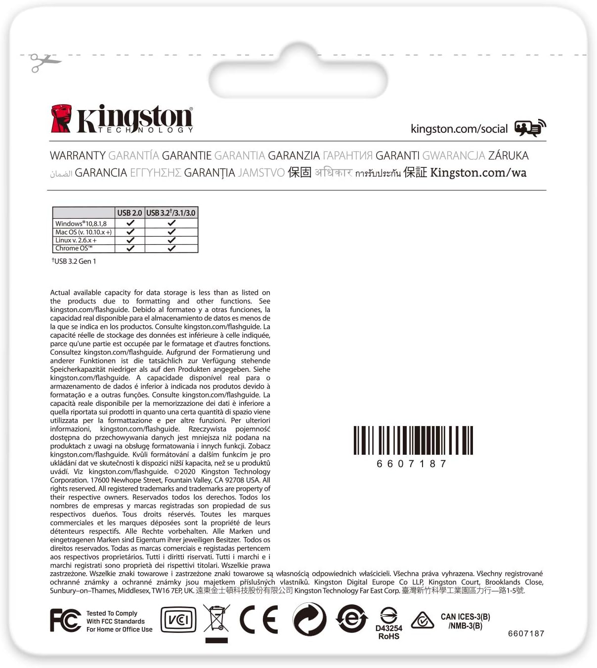 Kingston Exodia M 64B USB Flash Drive, Blue image number 1