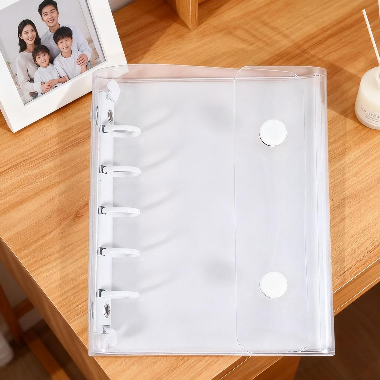 Bound Notebook, 5 Hole Punched, with Inner Sheets for Valentine'S Day and The, White image number 2