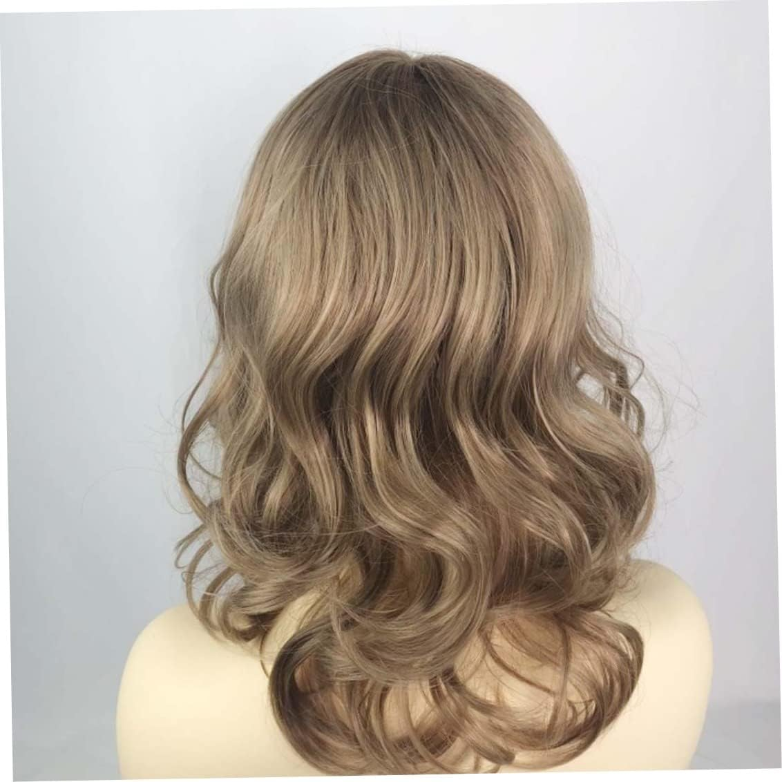 Blonde Wigs, Short Bob Curly Wigs, Synthetic Gold Anti-Warping Hair Wig, Water Wave Hair Wigs for Girls Women Cosplay image number 6