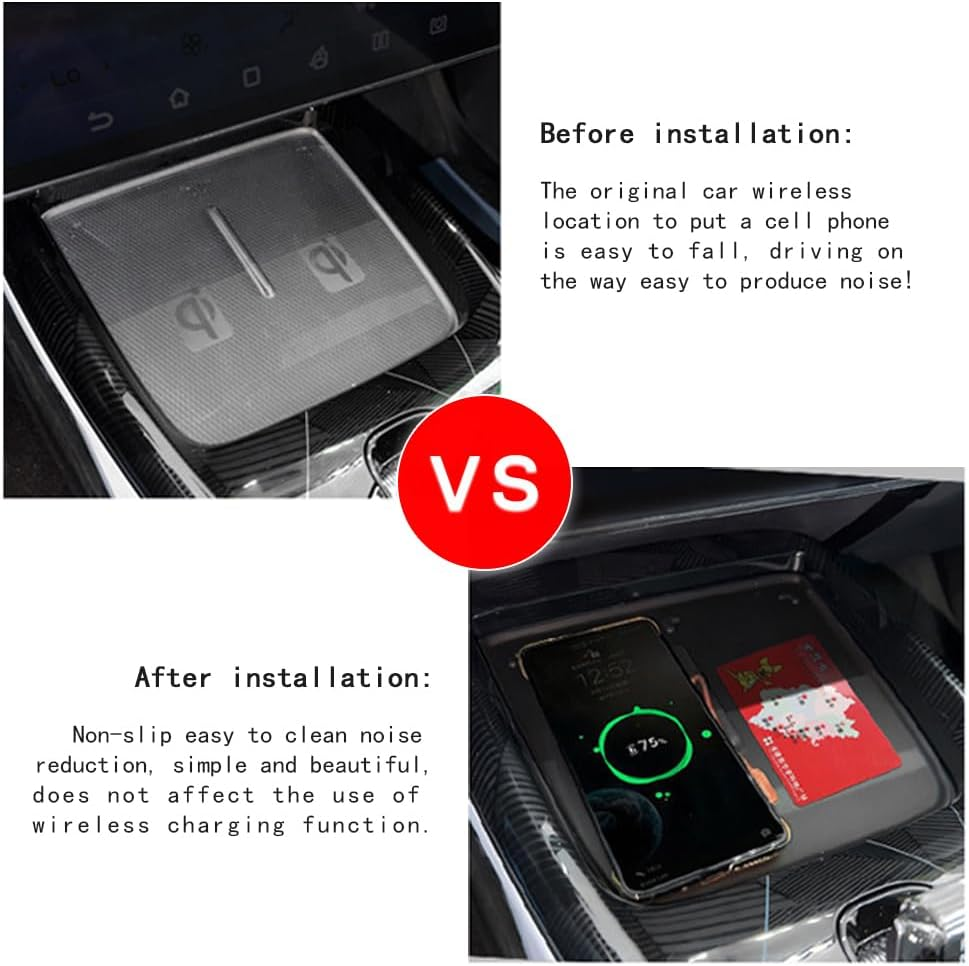 Is for BYD Seal 2024-2025 Upper Center Console Storage Box, Lower Center Console Storage Box, and Wireless Silicone Pad (3 in Total) Seal Accessories (AU RHD) image number 5