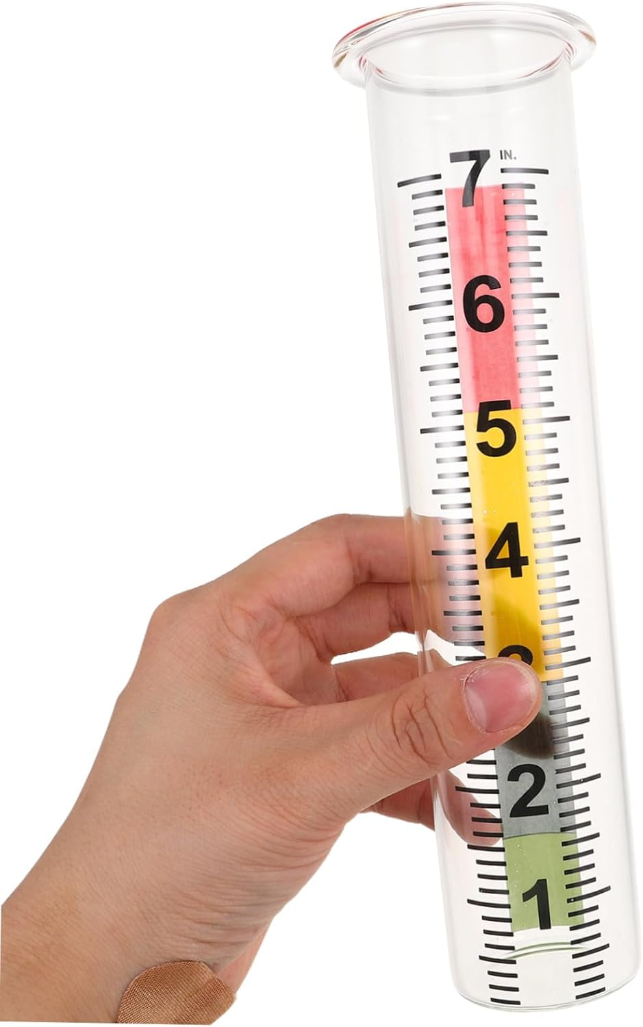 2Pcs Clear Scale Outdoor Rain Gauge for Garden Lawn Patio Accurate Freeze-Resistant Decorative Rain Water with Numbers Rainfall Measuring Tube image number 5