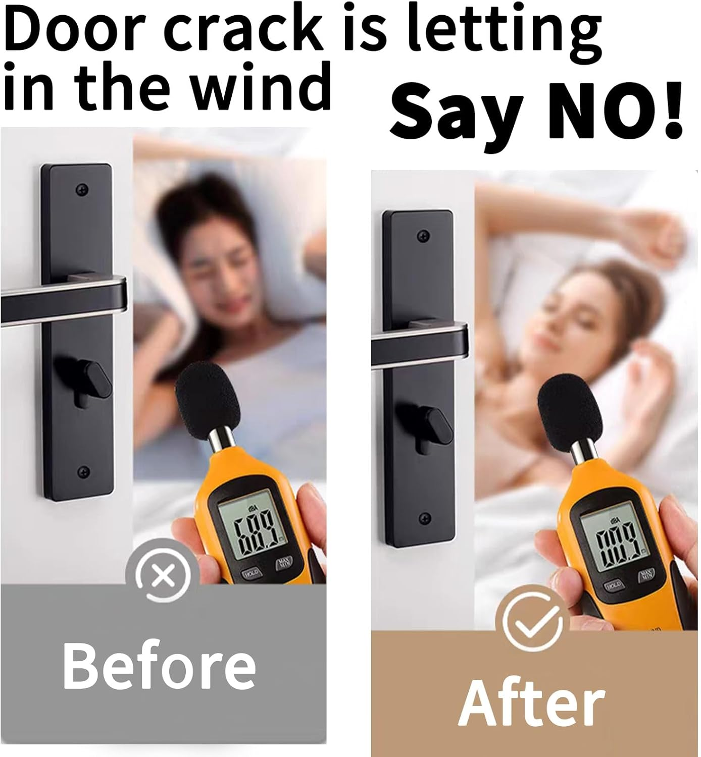 10 Meters Door Seal Strip, 9Mm X 6Mm Self Adhesive Weather Strip for Door and Window Seal, Black Door Weather Strip for Soundproofing, Draft Proof, and Pest Protection image number 1