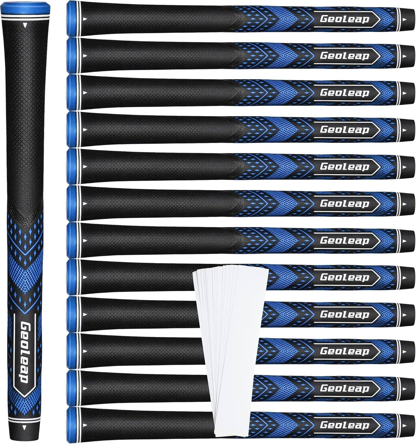 Geoleap Golf Grips Set of 13- Soft Golf Club Grips,Reduce Taper Design Provides High Traction and Performance,13 Grips with 15 Tapes and 13 Grips with All Repair Kits for Choice. image number 6