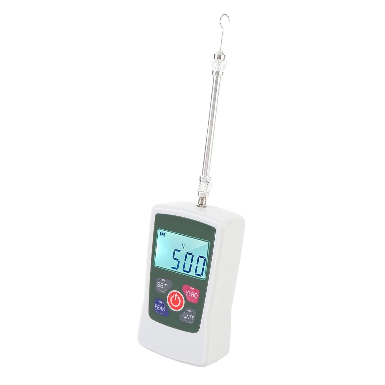 50N Digital Force Gauges, Push Pull Gauges with Backlit Screen & Storage Box/Cover, Portable Force Meter with N/Kg/Lb/Oz Units, Push and Pull Tester Meter for Tension Compression image number 3