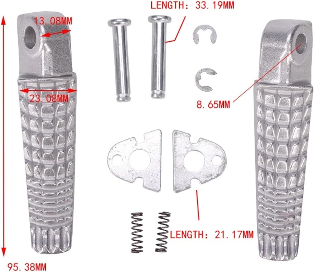 Rear Footrests Foot Peg Rests Compatible with GSXR GSX600 GSX750 GSX1000 K1 K2 K3 K4 K5 K6 K7 K8 K9 Motorcycle Accessories image number 2