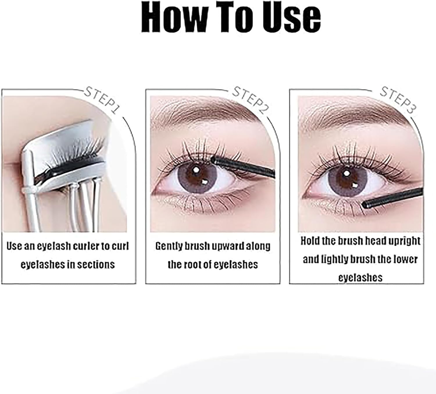 Laidanyou Mascara, Laidanyou Small Steel Mascara, 3D Curling Eyelash Iron Mascara, Enlarge Your Eyes Small Steel Tube Mascara, Waterproof & Sweatproof Lengthening & Curling Mascara (1) image number 5