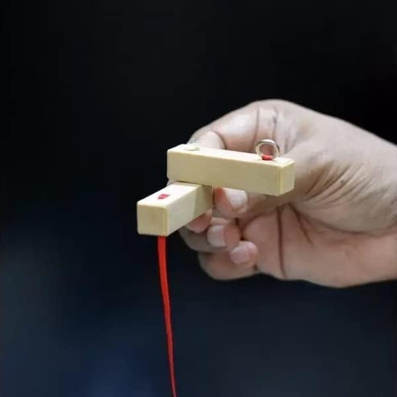 Milesmagic Magician'S Pillars of Solomon Gimmick | Ribbon Passing Thru Blocks | Real Mentalist Street Illusion Cut and Restore Close up Stage Magic Trick image number 1