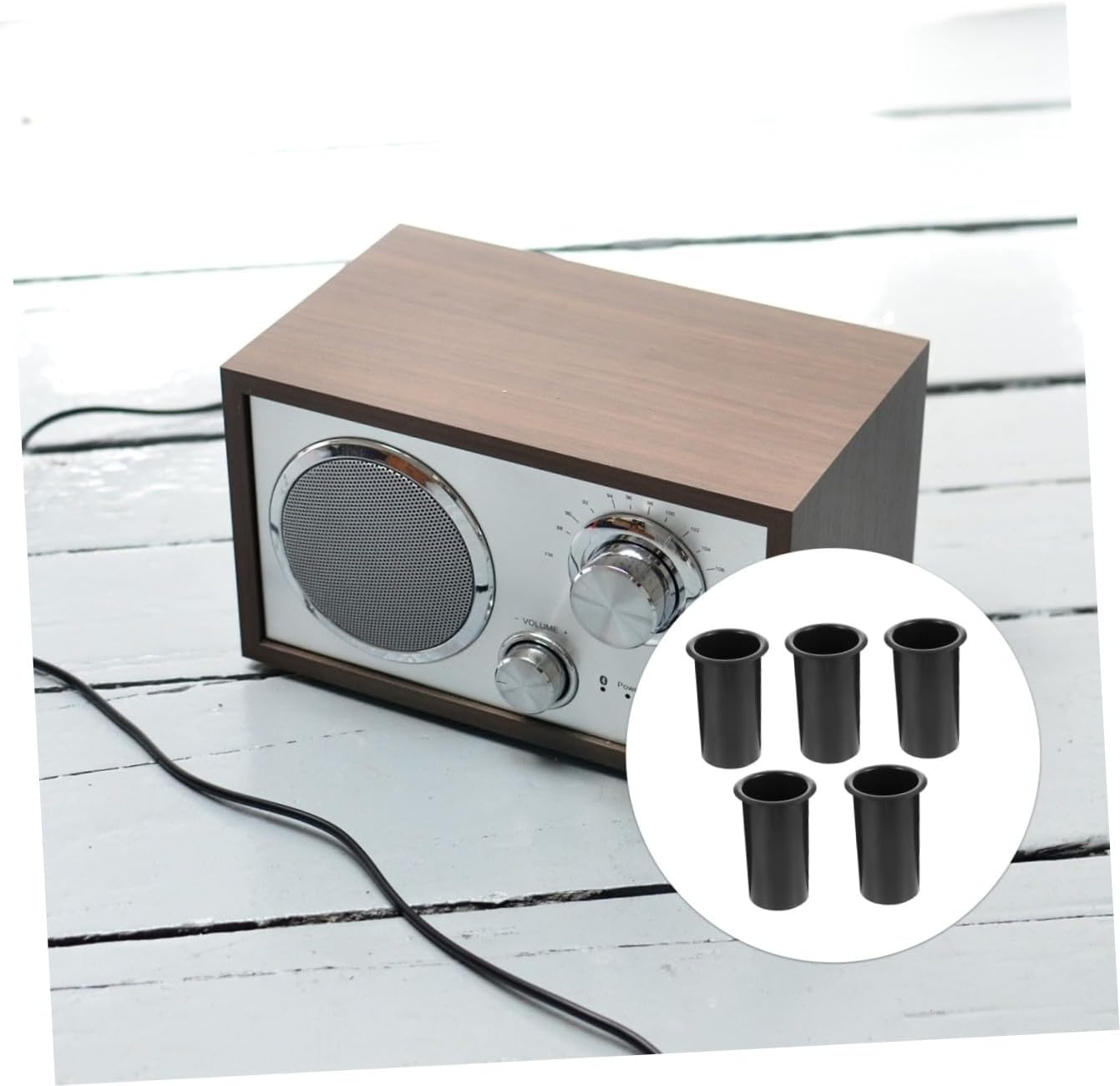 DOITOOL 5Pcs Plastic Woofer Box Port Tubes Replacement Reflex Tubes Speaker Air Outlet for Home Audio Subwoofer Bass Speaker Parts Accessories image number 6