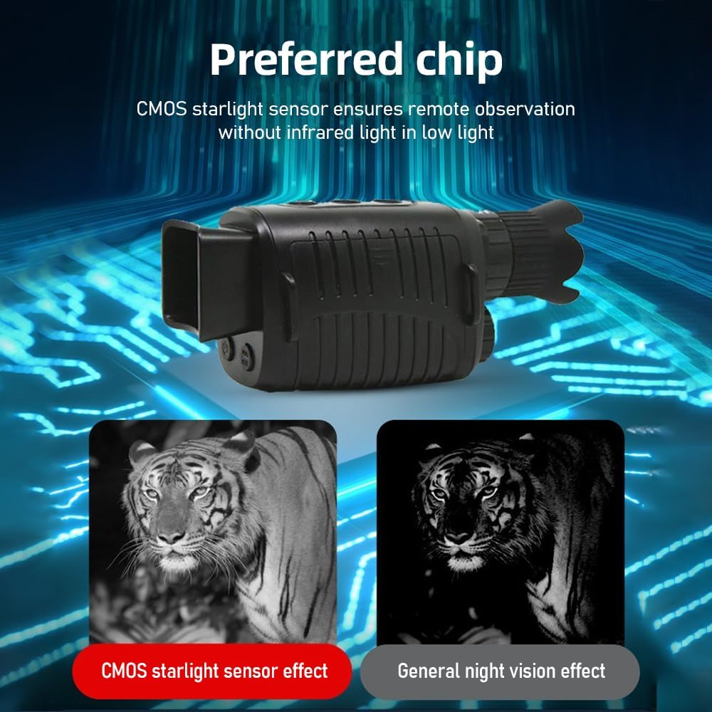 Namolit 2.5K Night Vision Goggles Digital Night Vision Monoculars IP54 Waterproof 10X Digital Zoom Viewing 2624Ft/800M in Dark with 1.54-Inch TFT Screen Support Image Video Recording for Bird image number 2